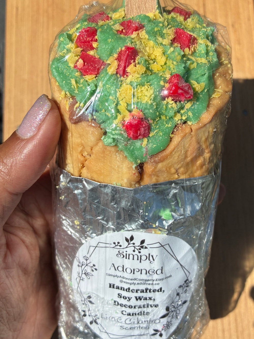 Soy Wax Burrito Decorative Candle